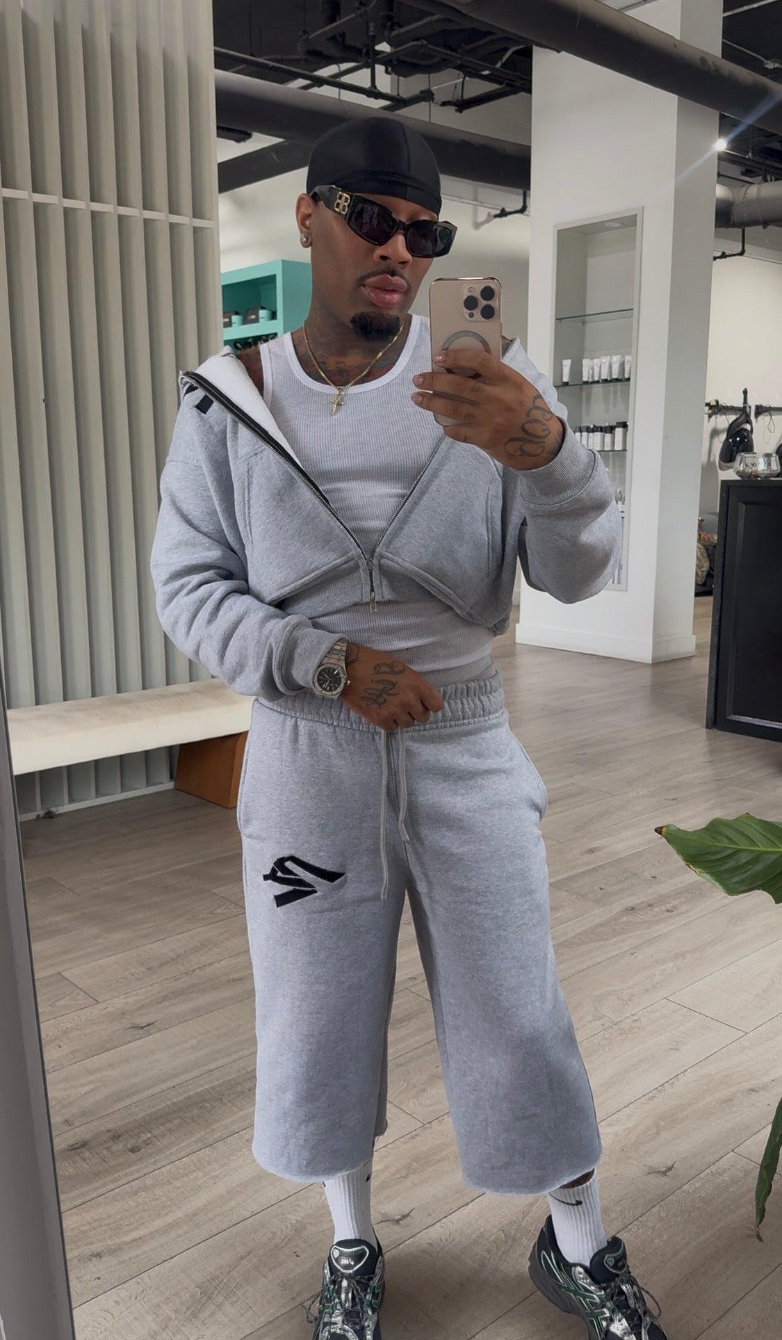 Prjct Youth Black & Grey Essentials Sweatsuit