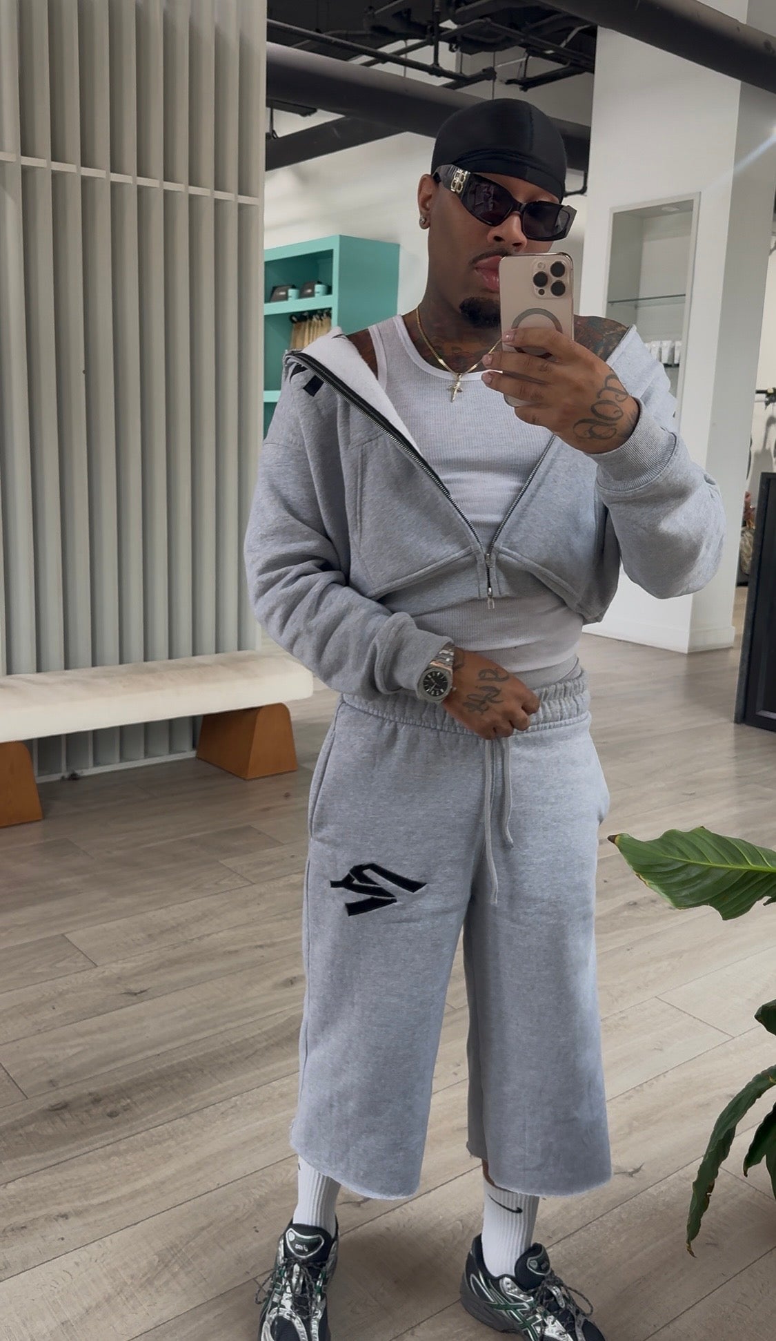 Prjct Youth Black & Grey Essentials Sweatsuit
