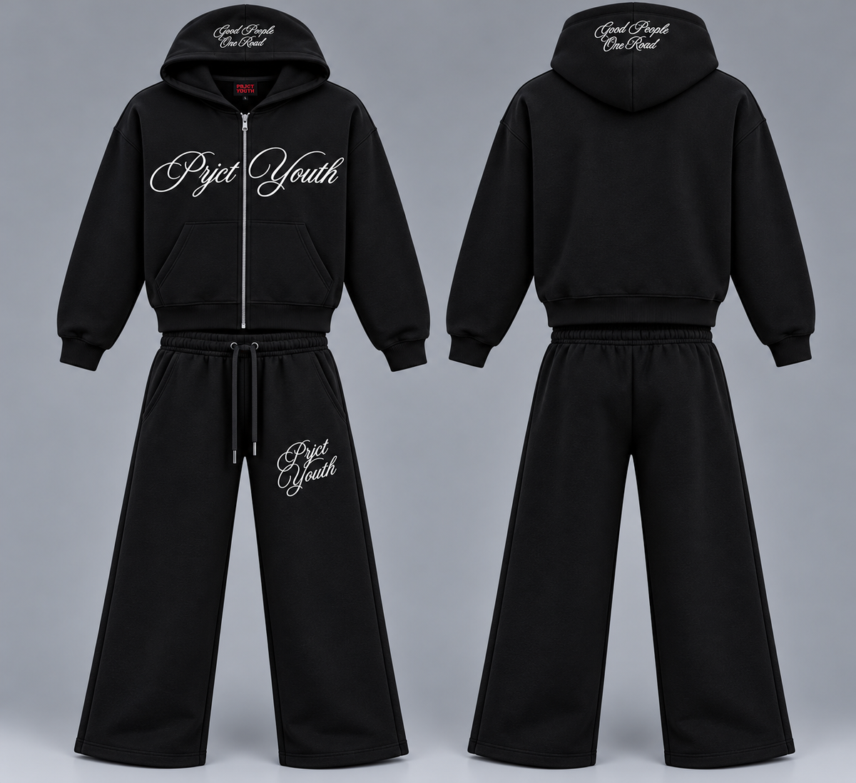 Prjct Youth Black & White Signature (SHORT) Set