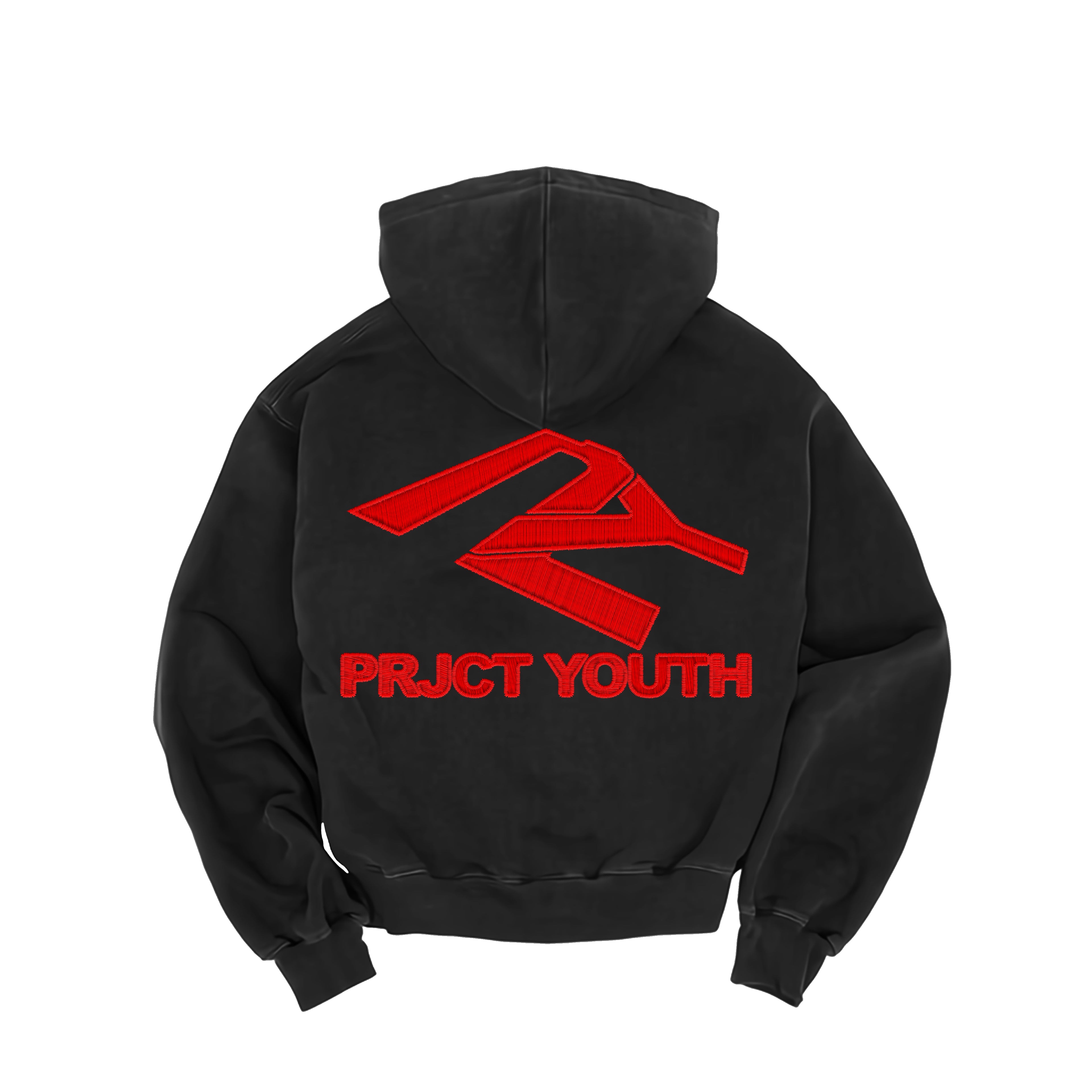 Prjct Youth Essentials Black & Red Hoodie