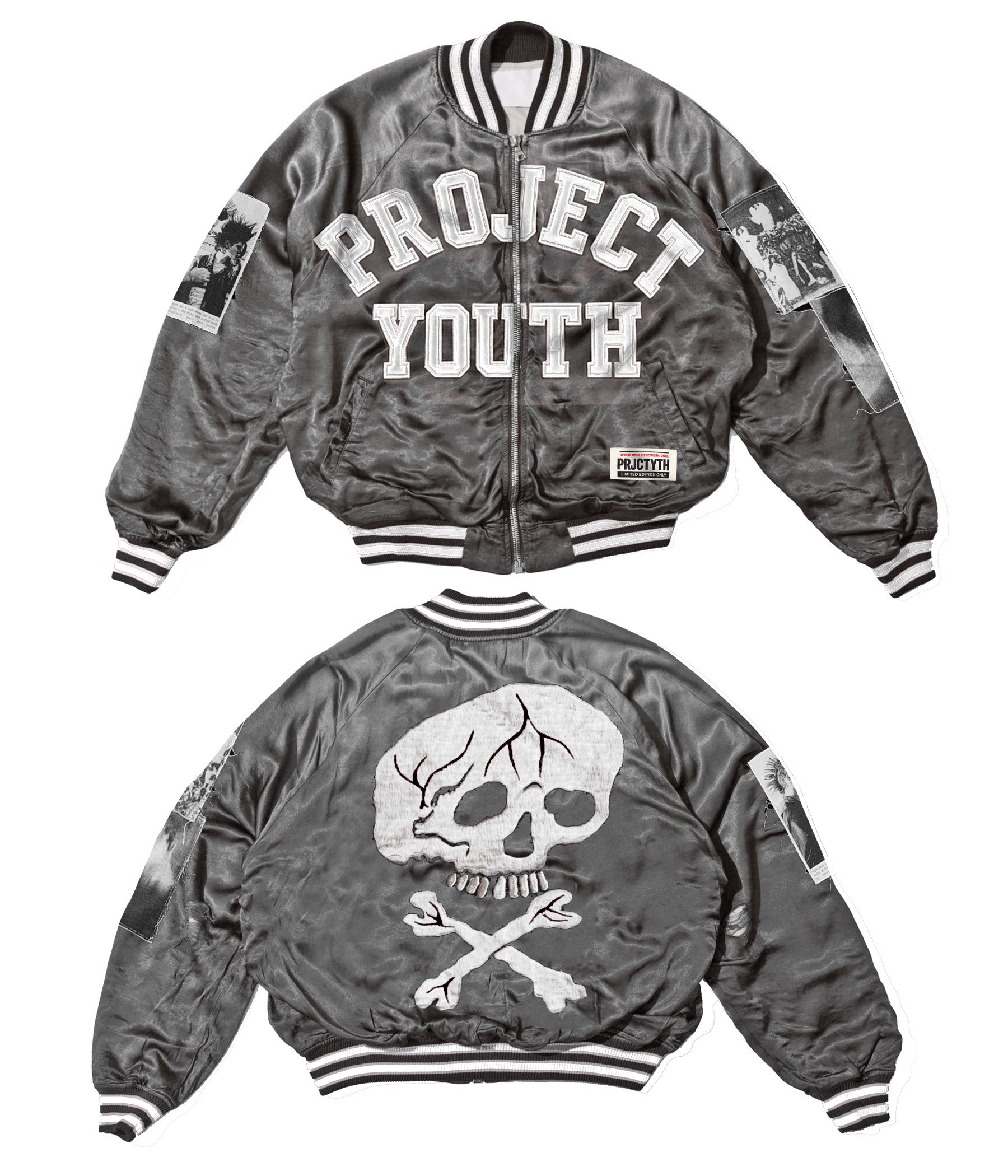 Patchwork Bomber Jacket